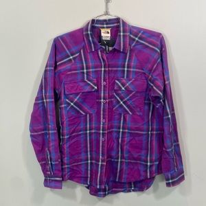 North Face Women Purple Flannel M